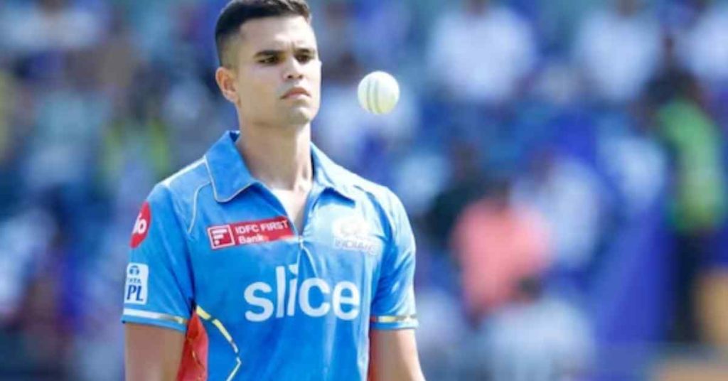 Commentators point out that Sachin Tendulkar had tears in his eyes when Arjun Tendulkar started steaming in hot